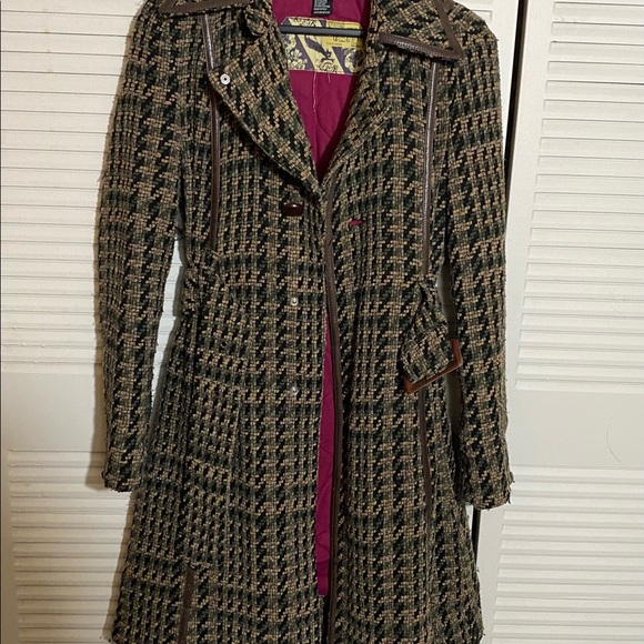 Cool Diesel Tweed Trench Coat - Picture 4 of 8